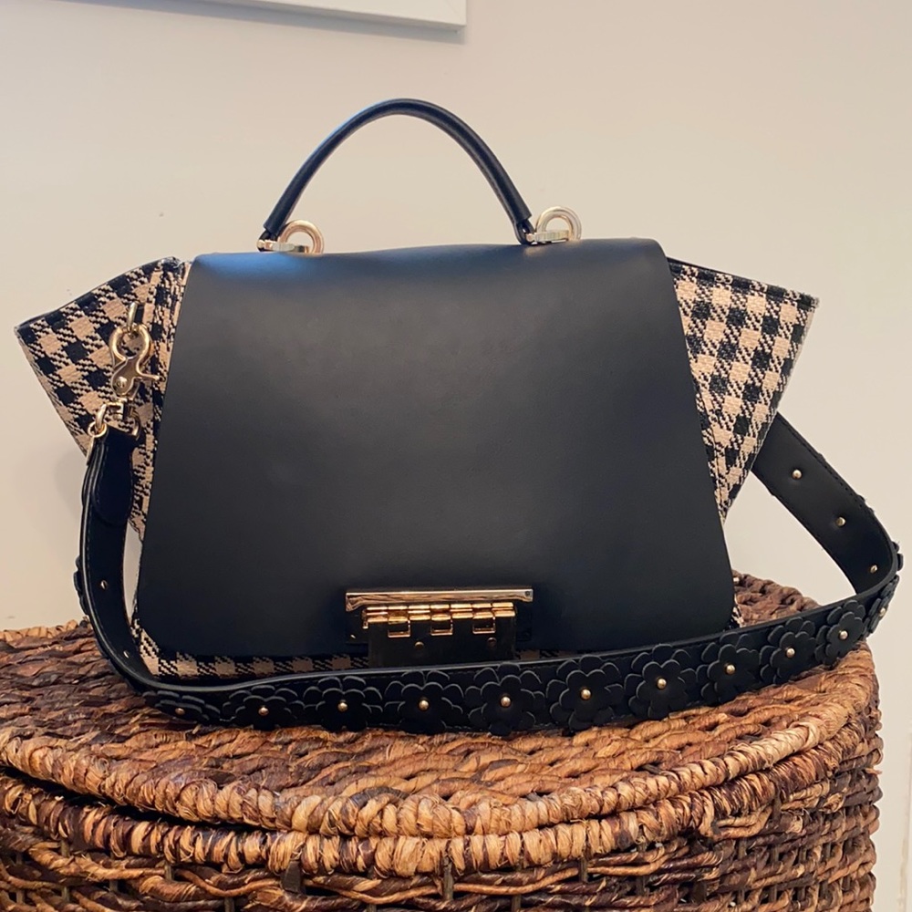 ZAC Zac Posen Eartha Top Handle Gingham Bag
